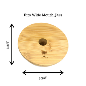 Green Basics Bamboo Mason Jar Lids