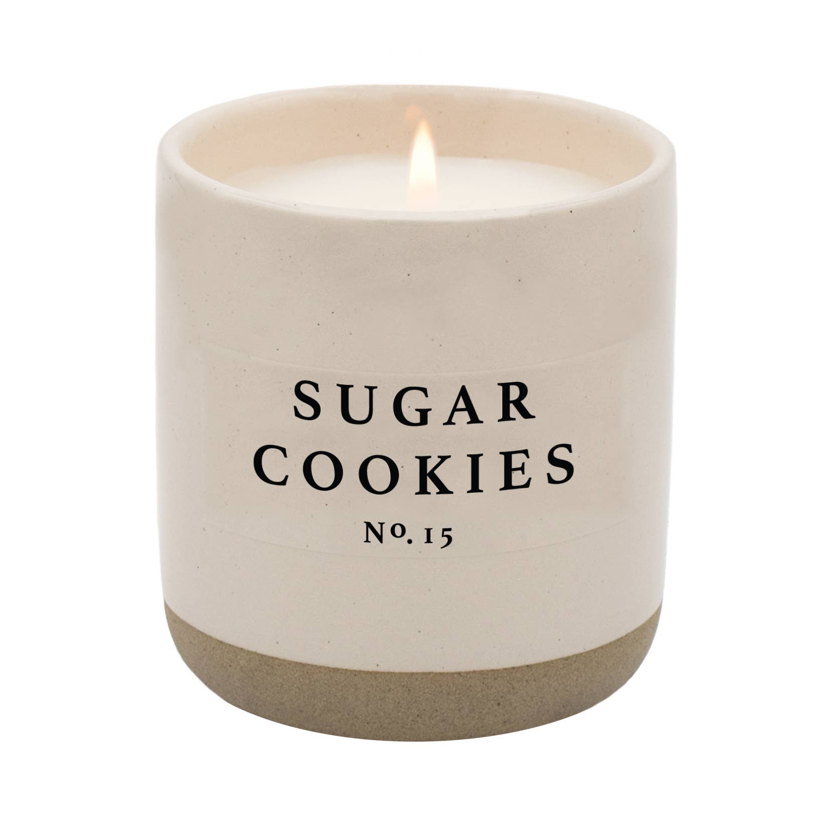 Sweet Water Decor Cream Stoneware Jar Candle