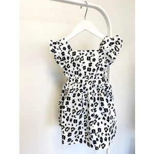 Animal Print Ruffle Dress