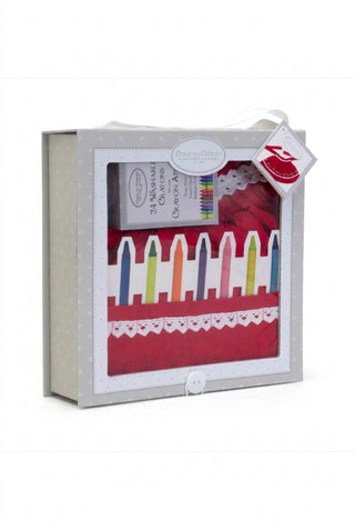 Red Confetti Crayon Apron