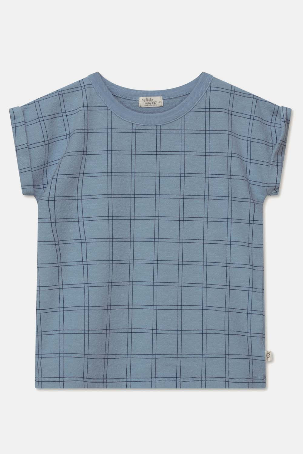 My Little Cozmo Kids Plaid Crepe Tee Shirt