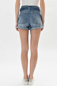 KanCan Lancing High Rise Belted Shorts