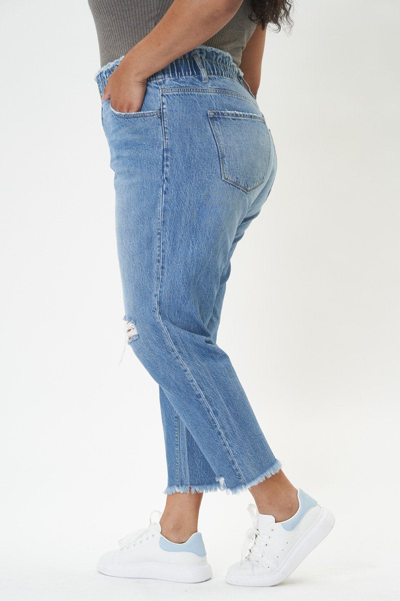 KanCan Quincy Ultra High Rise Paperbag Mom Jeans - Plus