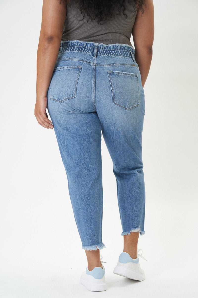 KanCan Quincy Ultra High Rise Paperbag Mom Jeans - Plus