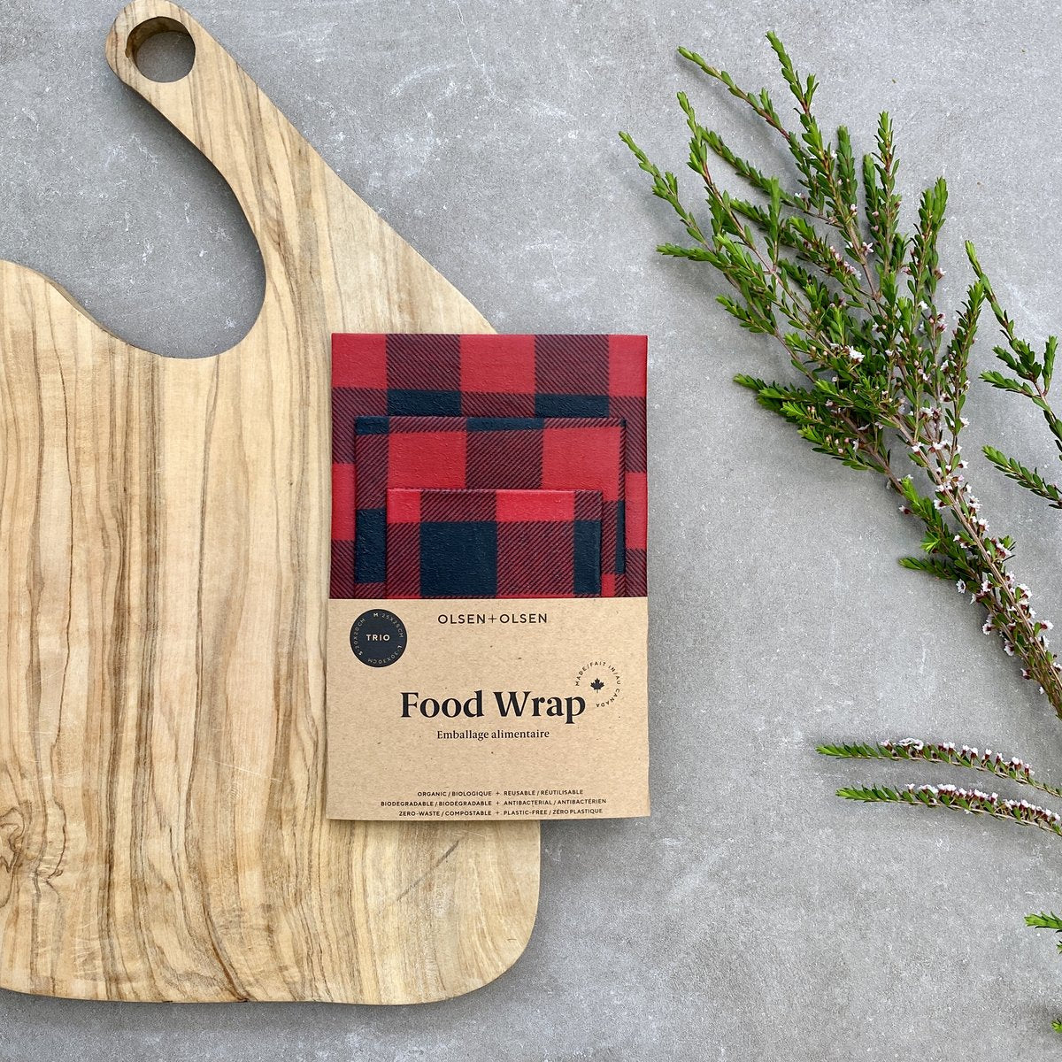 Olsen Beeswax Food Wraps 3-Pack