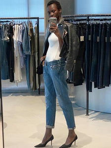 DL1961 Womens Riley Mid Rise Boyfriend
