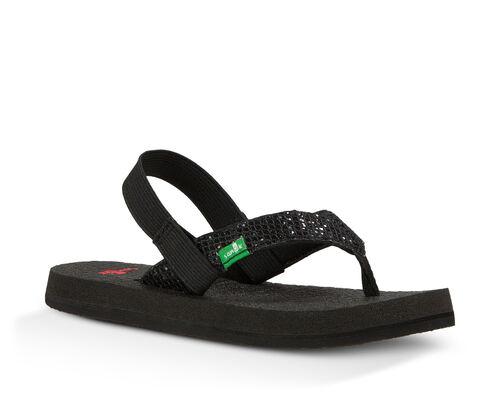 Sanuk Lil Yoga Glitter Black