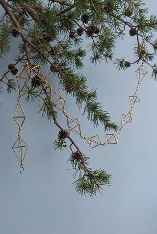 matte metal gold vex garland