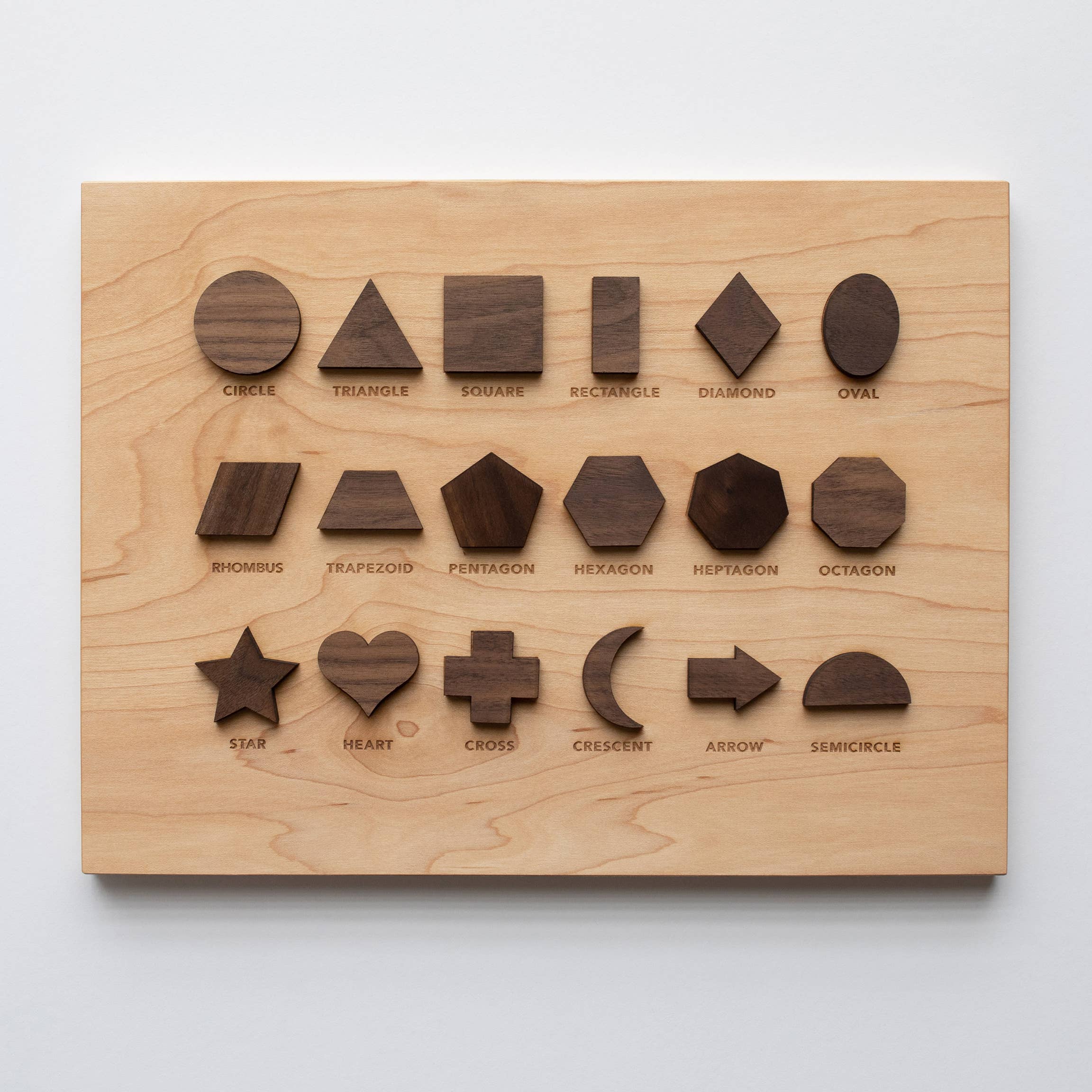 Commons Wooden Shapes Board Set