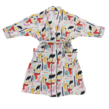 Peregrine Bamboo Adult Robe - Modern Art