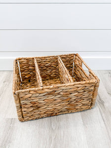 Commons Water Hyacinth Tall Rectangle Basket