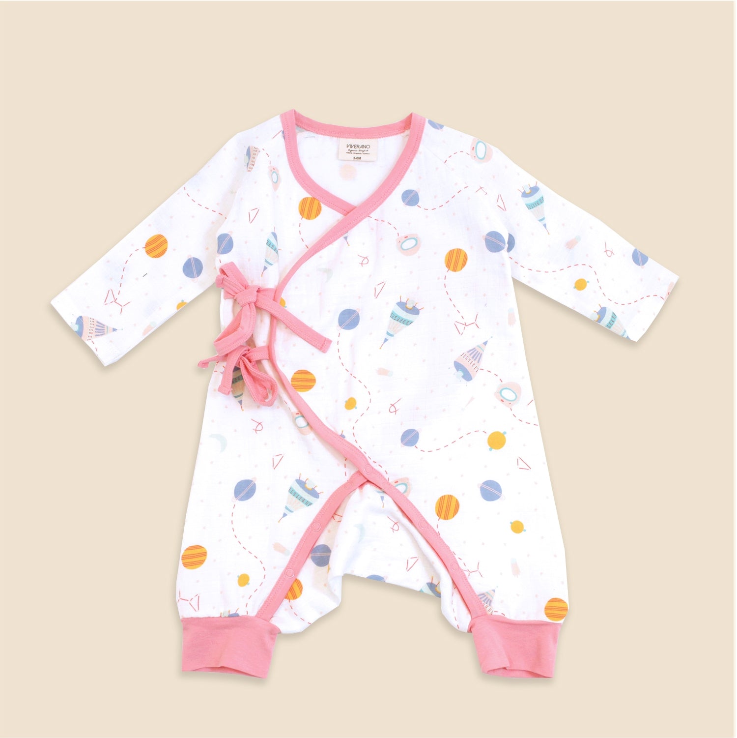 Viverano Long Sleeve Kimono Romper