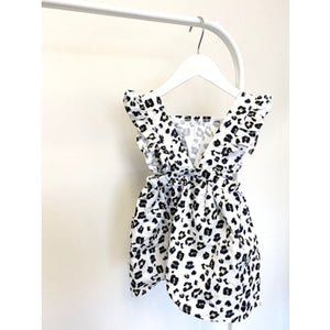 Animal Print Ruffle Dress