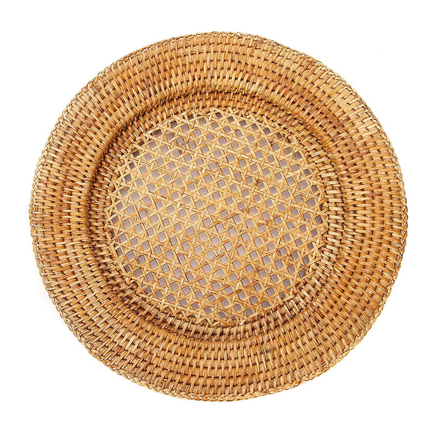 Commons Woven Straw Rattan Charger Plate