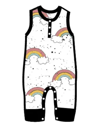 Peregrine Tank Romper Pink Rainbow