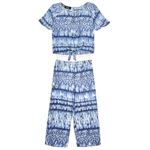 Commons Girls Tie Top & Pullon Pant Set
