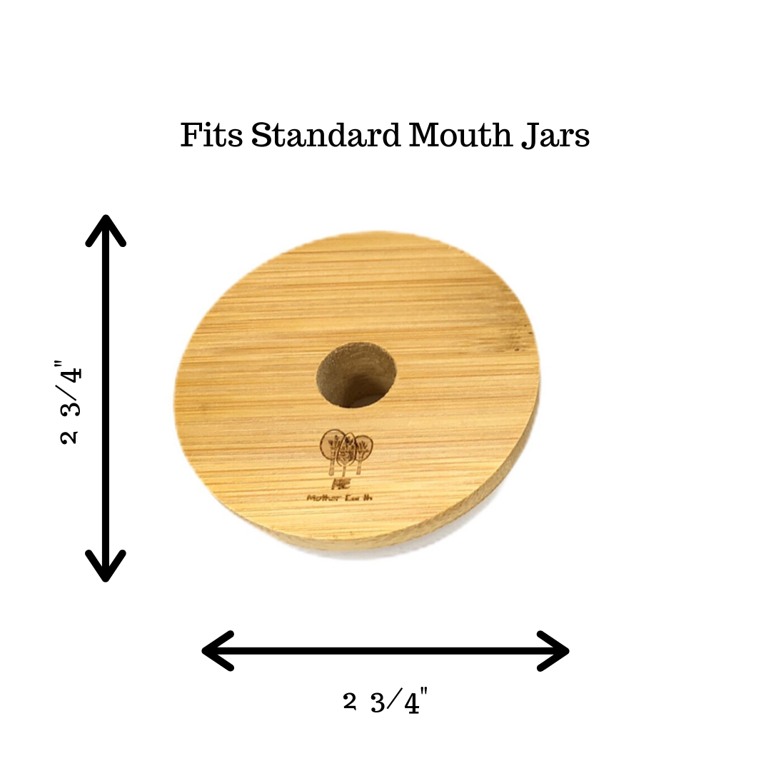 Green Basics Bamboo Mason Jar Lids