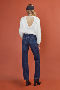 KanCan Jess Ultra High Rise Dark Wash 90's Boyfriend