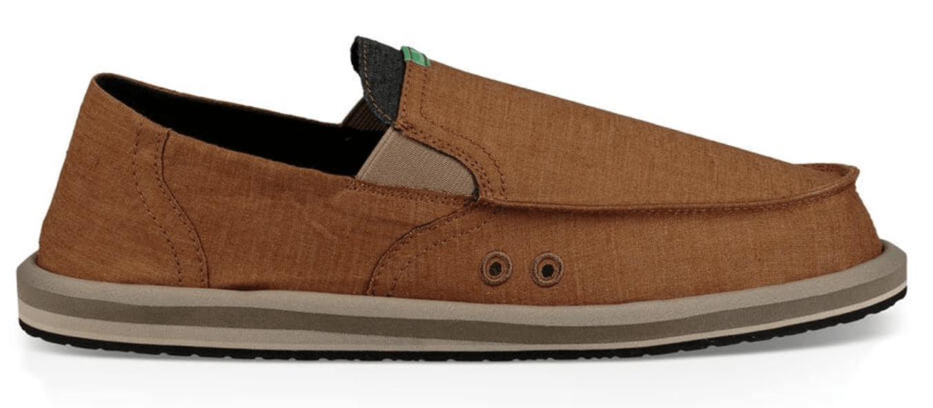 Sanuk Mens Pick Pocket Hemp Khaki